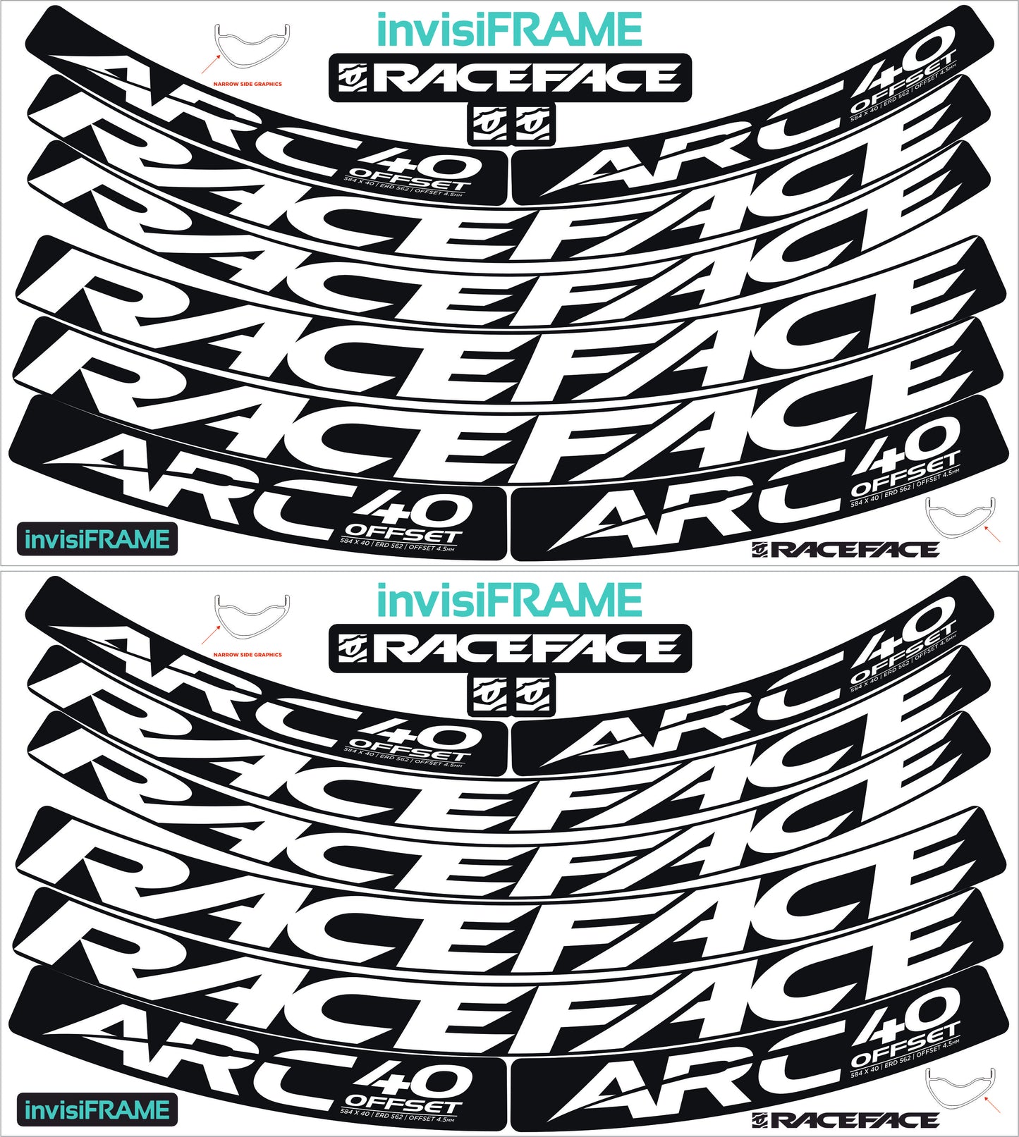 Raceface ARC 40 Offset Decals
