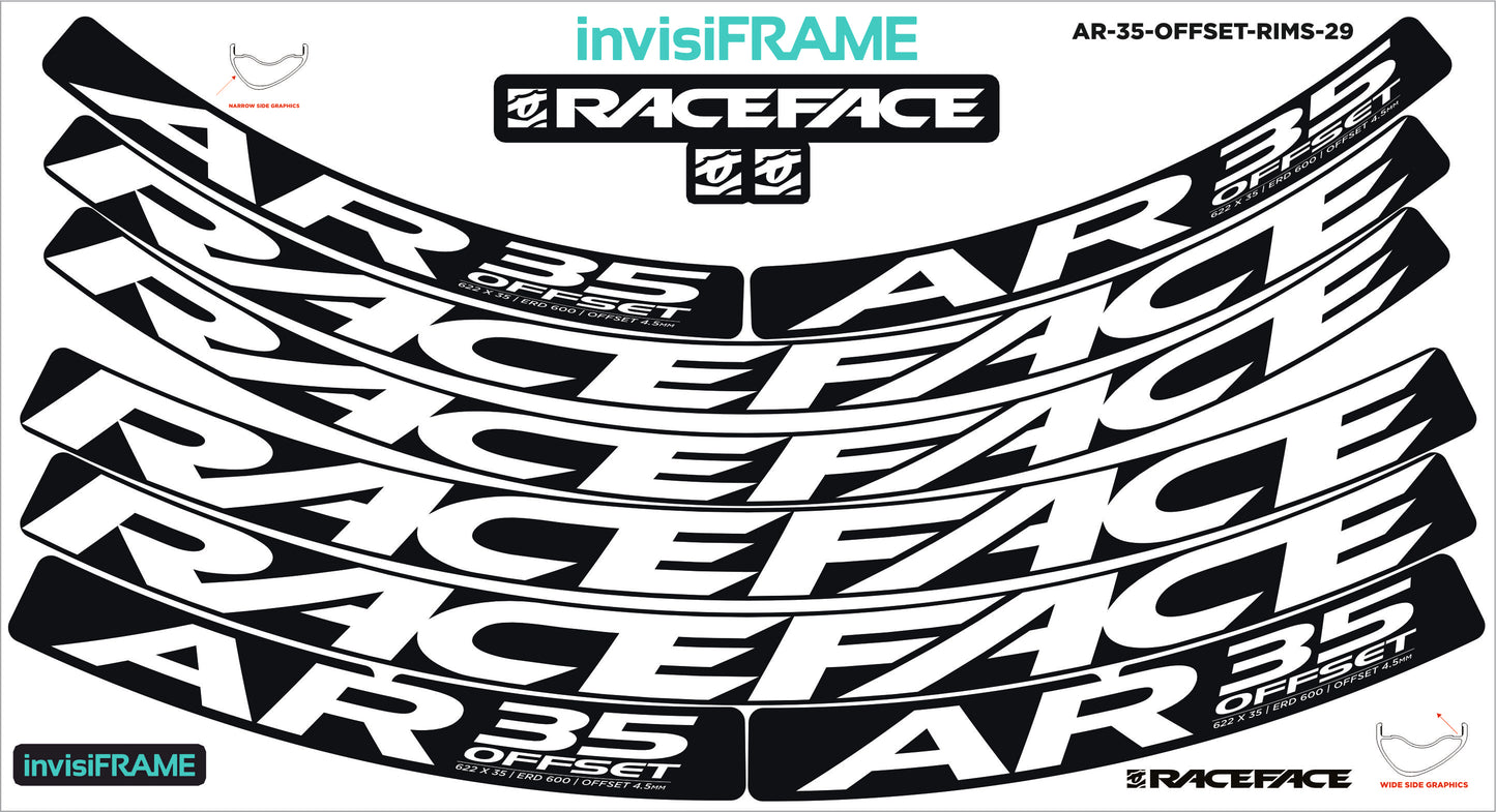 Raceface AR 35 Offset 29ER Decals