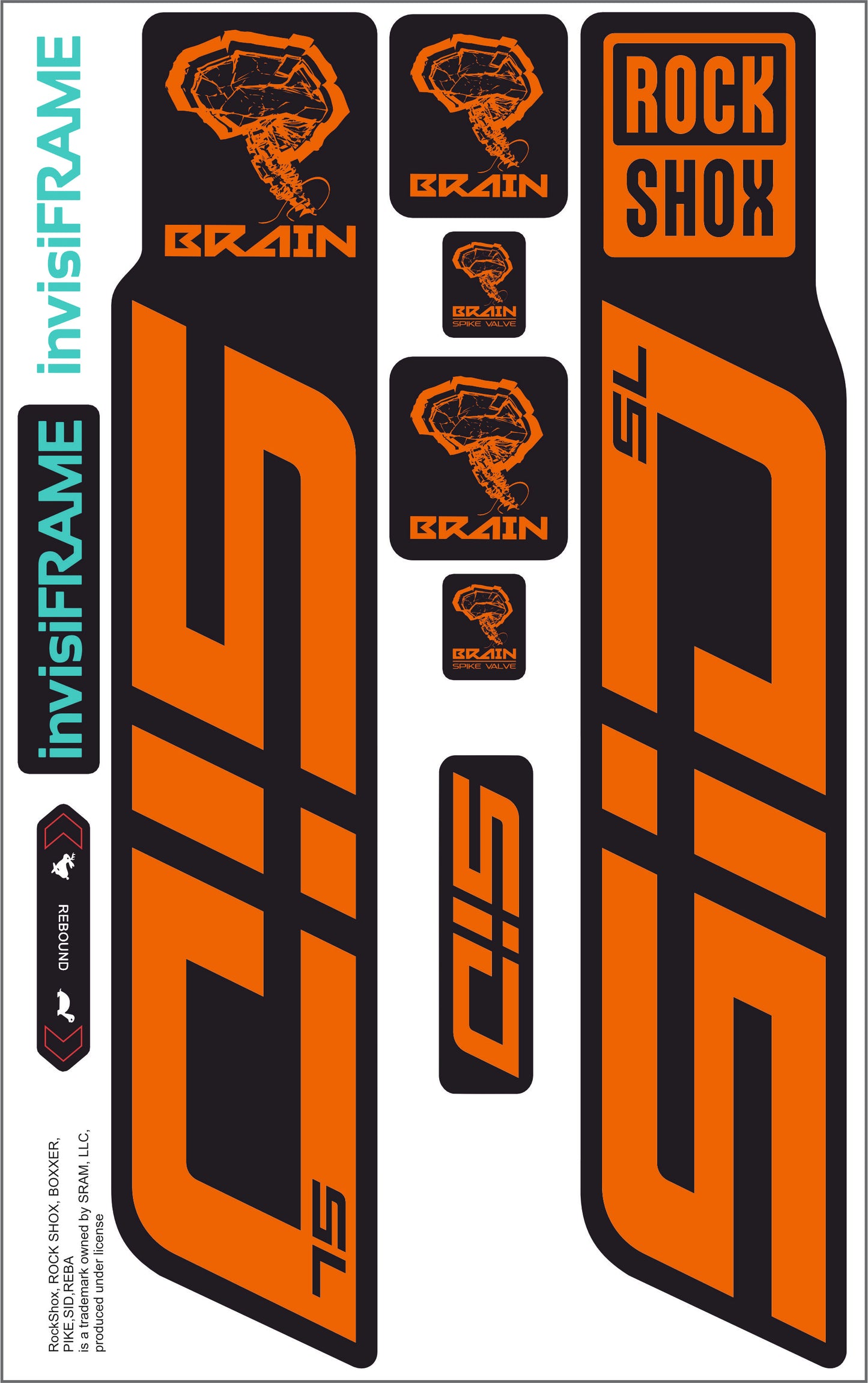 Rock Shox SID SL BRAIN 2025 Decals