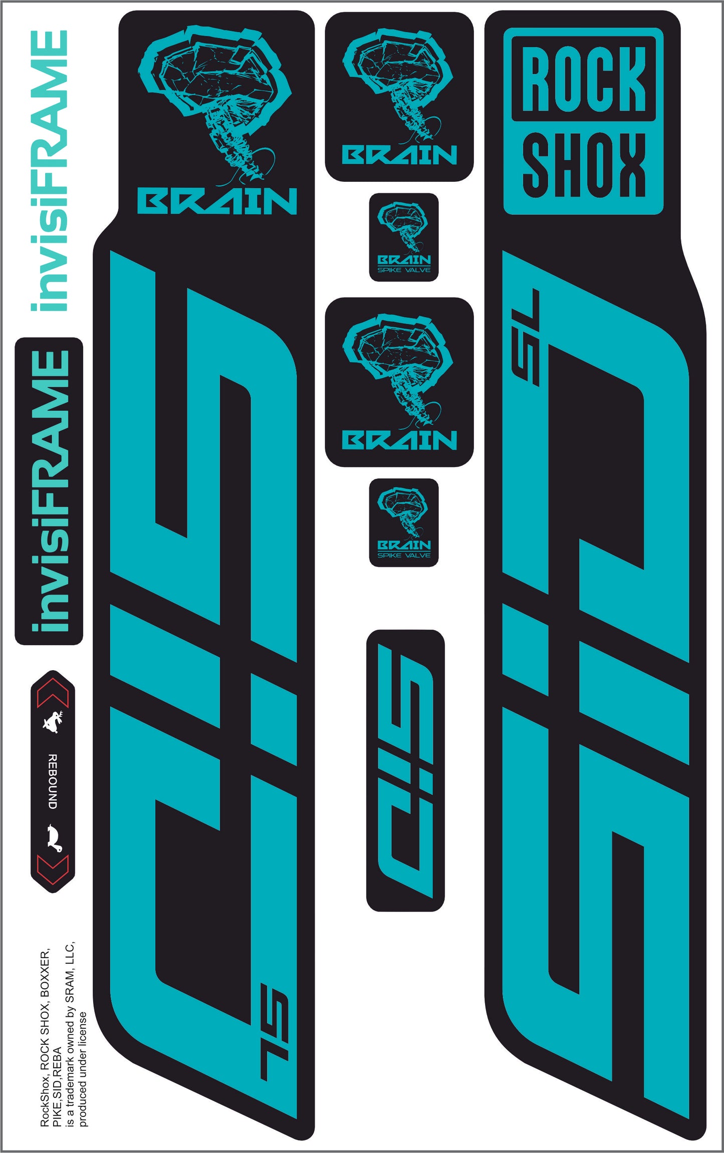Rock Shox SID SL BRAIN 2025 Decals