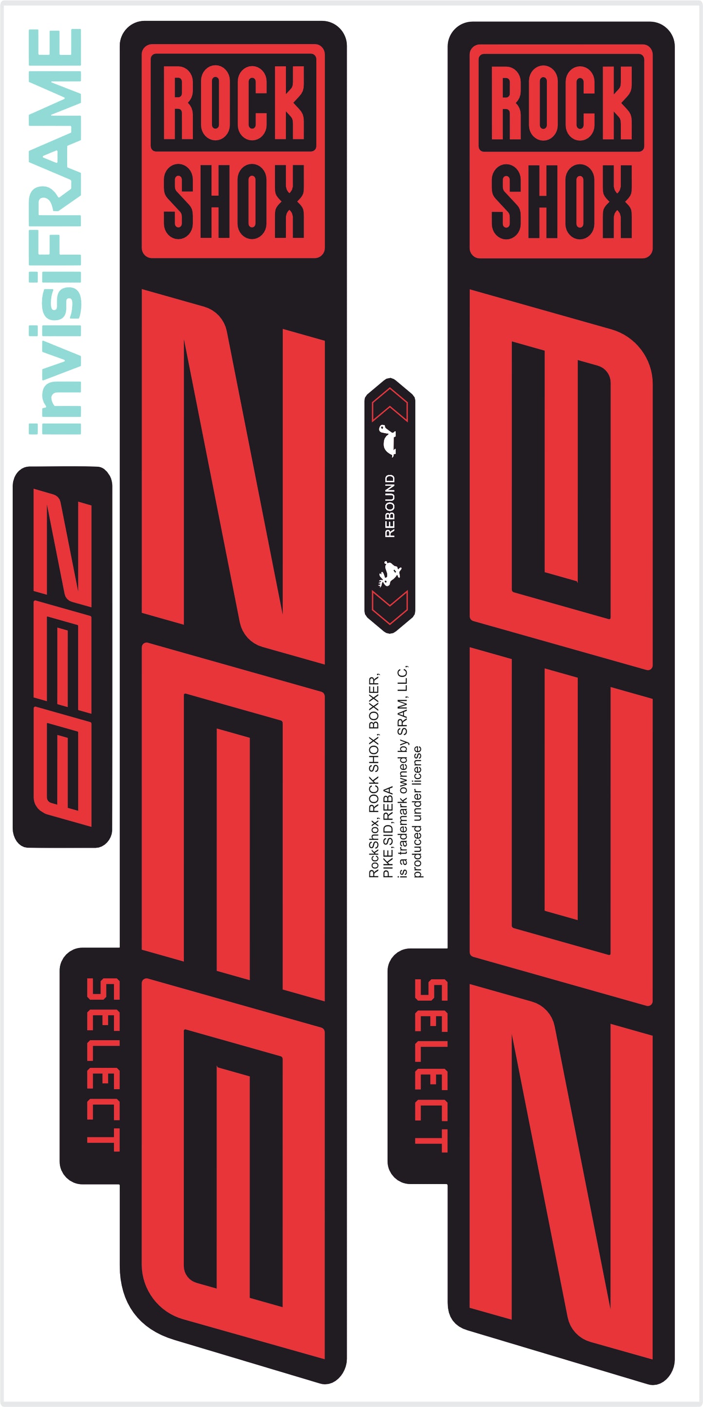 Rock Shox ZEB Select 2023 Decals