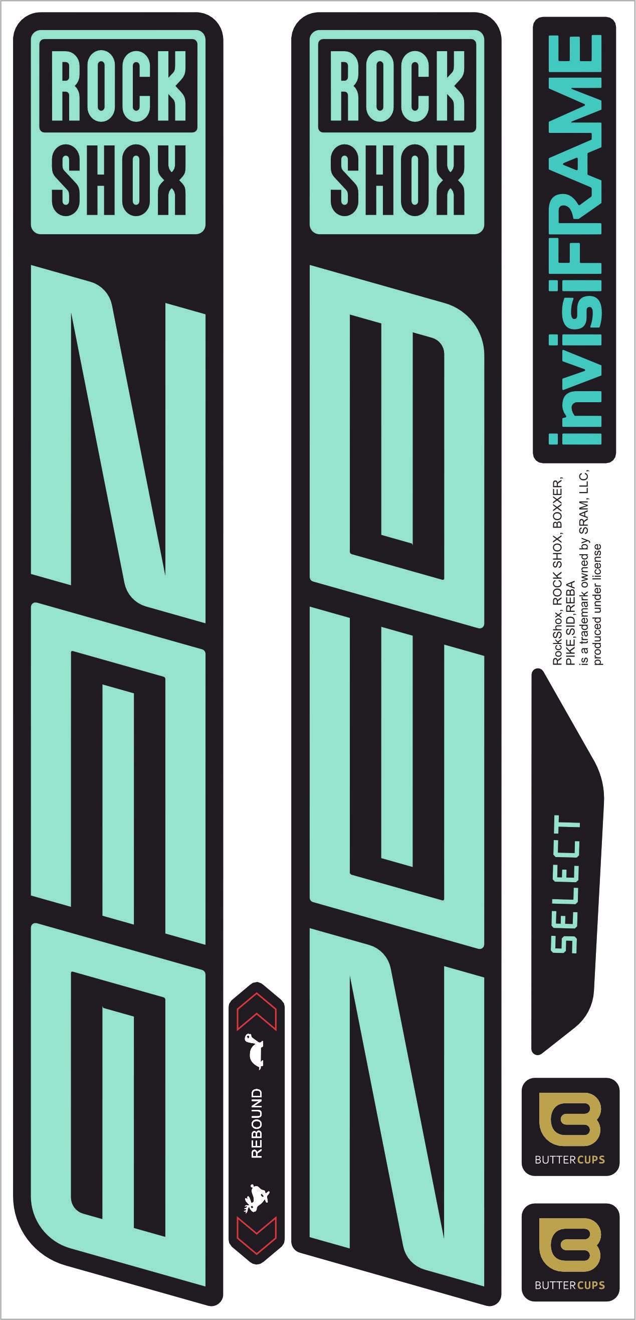 Rock Shox ZEB Select 2027 Decals