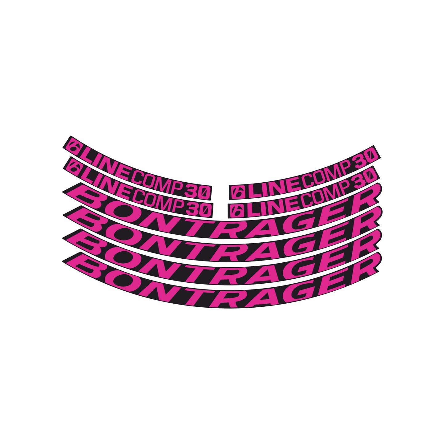 Bontrager Line Comp 30 Decals x2 Wheels