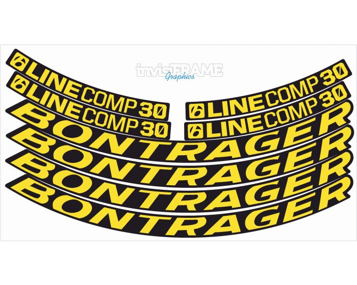 Bontrager Line Comp 30 Decals x2 Wheels