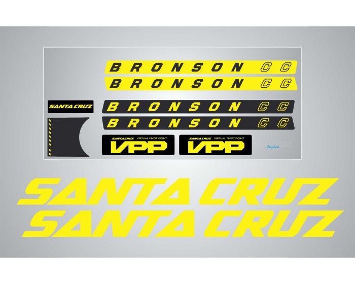 Santa Cruz Bronson CC 2017 Decals