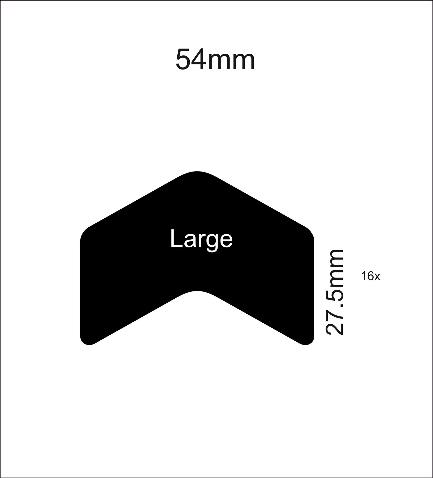 invisiSAFE Chevrons 54mm