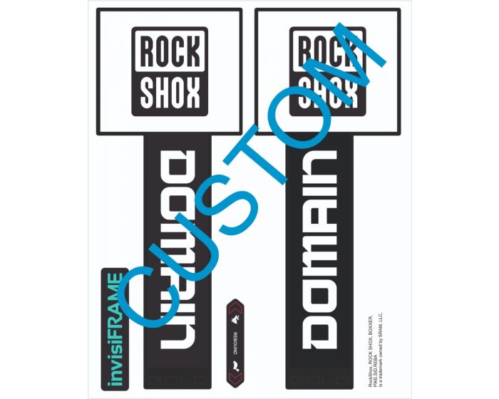 Rock Shox Domain Gold Black 2025 Decals