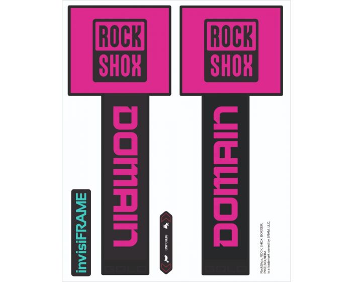 Rock Shox Domain Gold Black 2025 Decals