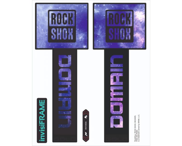 Rock Shox Domain Gold Black 2025 Decals