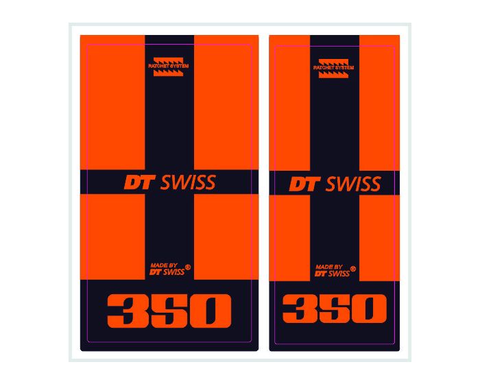 DT Swiss 350 Boost Hub Decals