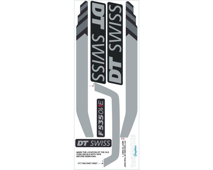 DT SWISS F535 ONE 27.5 Fork Decals 2019/20/21/22/23/24
