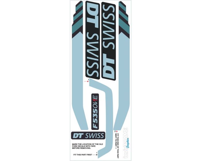 DT SWISS F535 ONE 27.5 Fork Decals 2019/20/21/22/23/24
