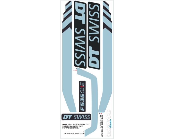DT SWISS F535 ONE 27.5 Fork Decals 2019/20/21/22/23/24