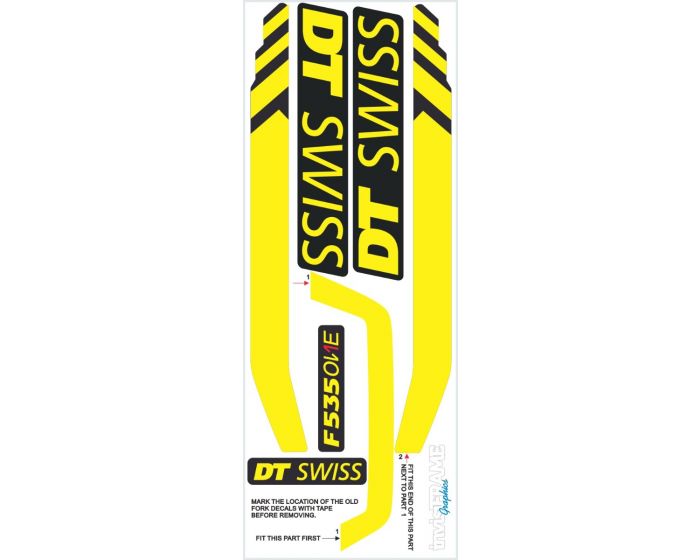 DT SWISS F535 ONE 27.5 Fork Decals 2019/20/21/22/23/24