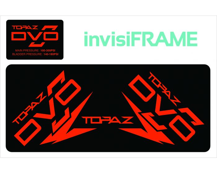 DVO TOPAZ Straight Air Rear Shock Decals 2021/22/23