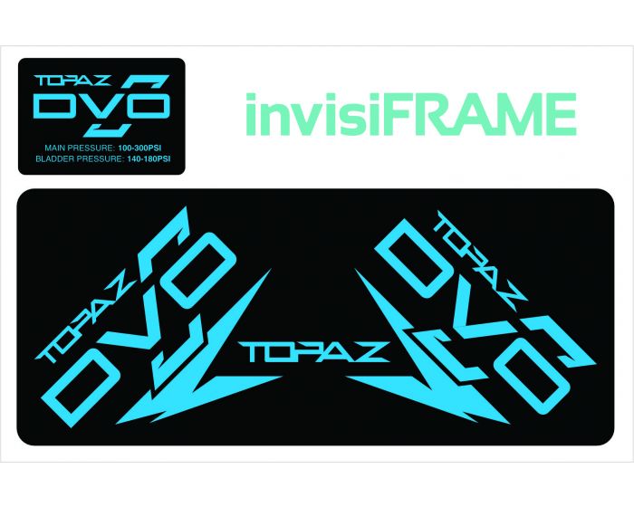 DVO TOPAZ Straight Air Rear Shock Decals 2021/22/23