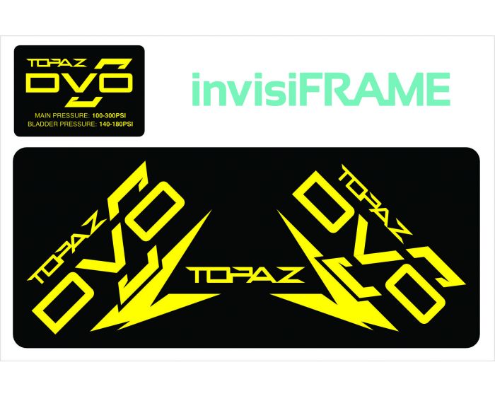 DVO TOPAZ Straight Air Rear Shock Decals 2021/22/23