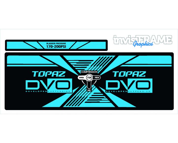 DVO TOPAZ AM Rear Shock Decal 2019/20