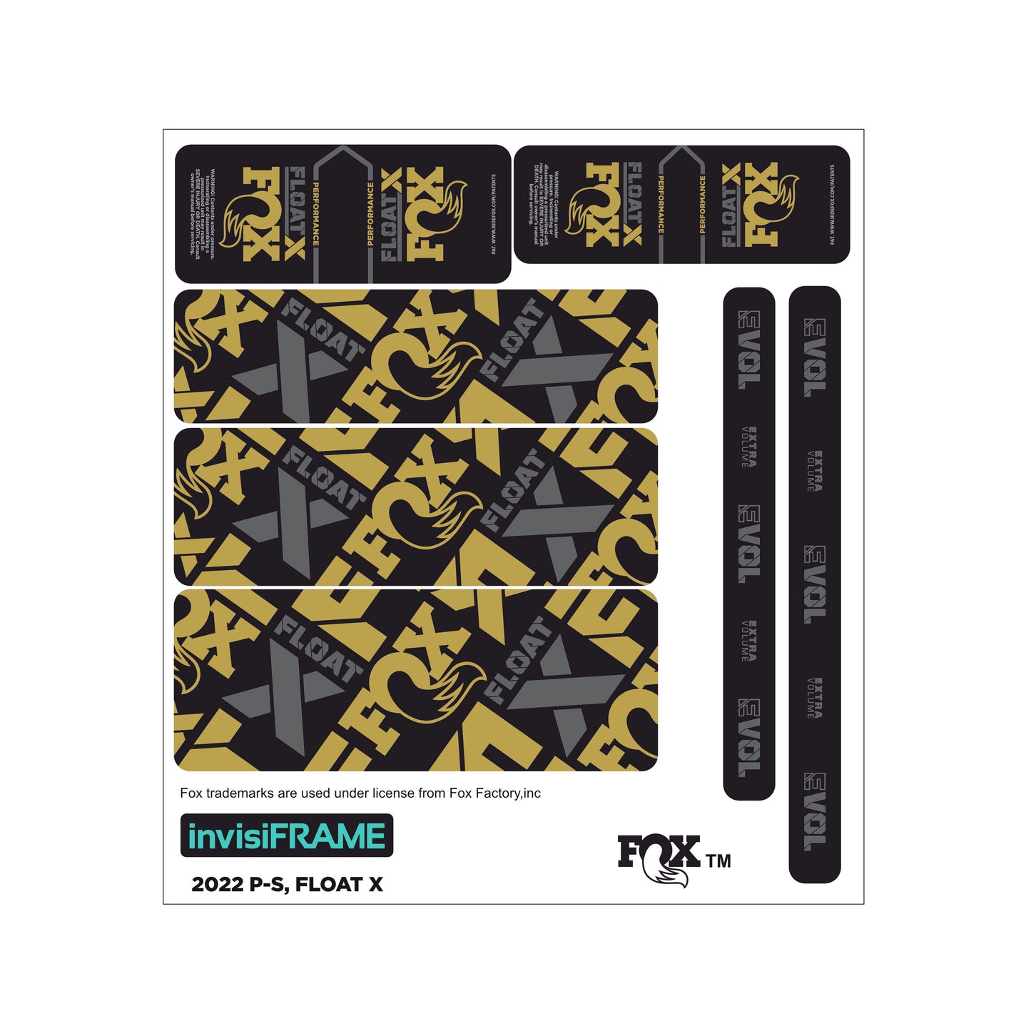 Fox Float X Performance 2022 Decals