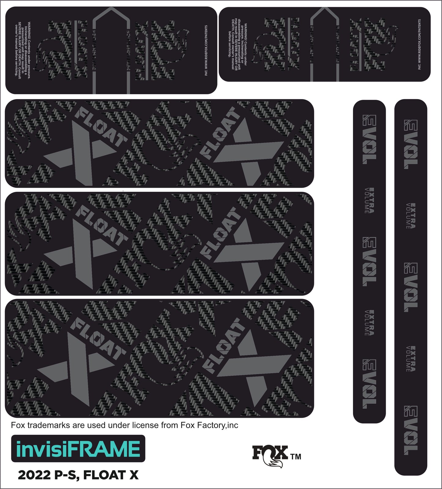 Fox Float X Performance 2022 Decals