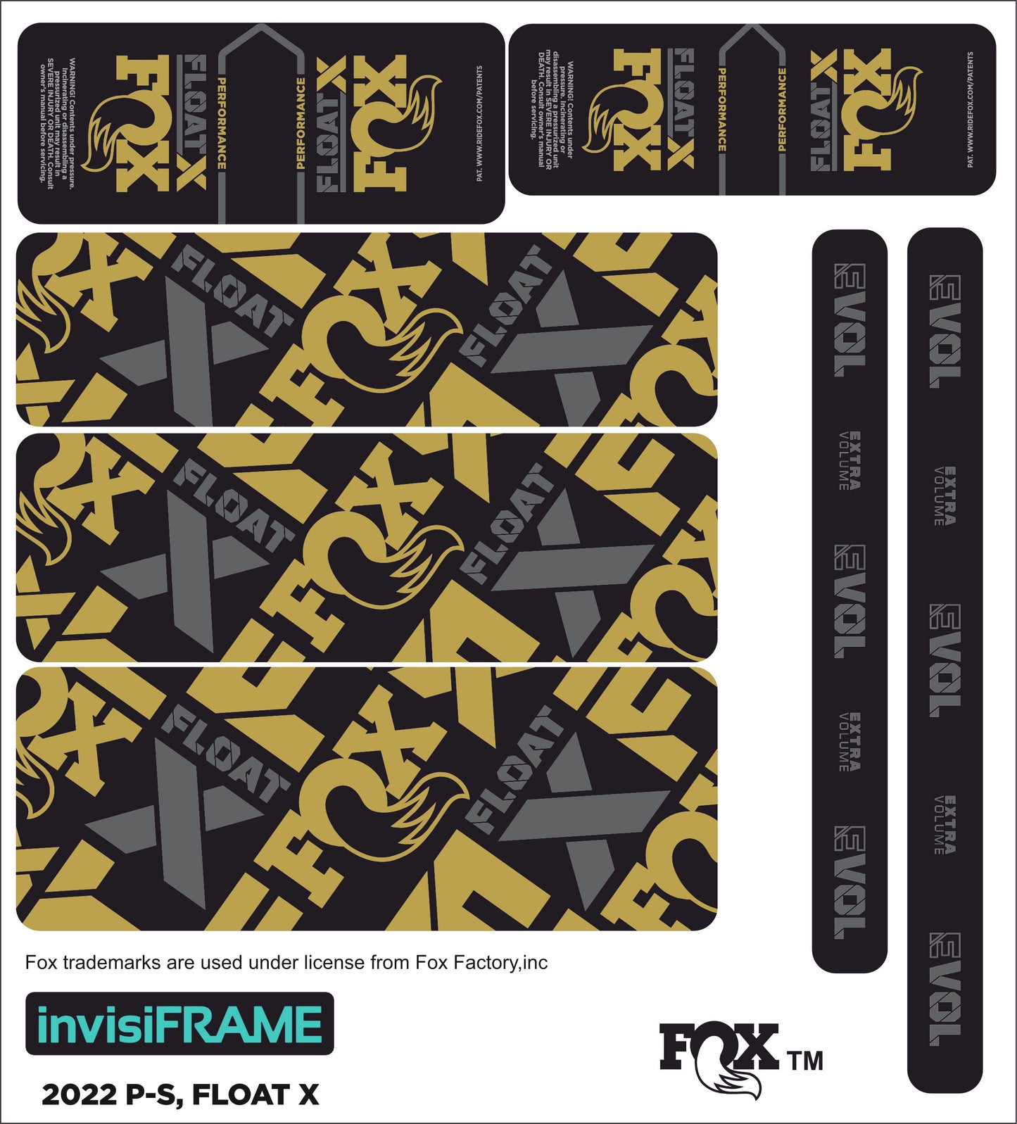 Fox Float X Performance 2022 Decals