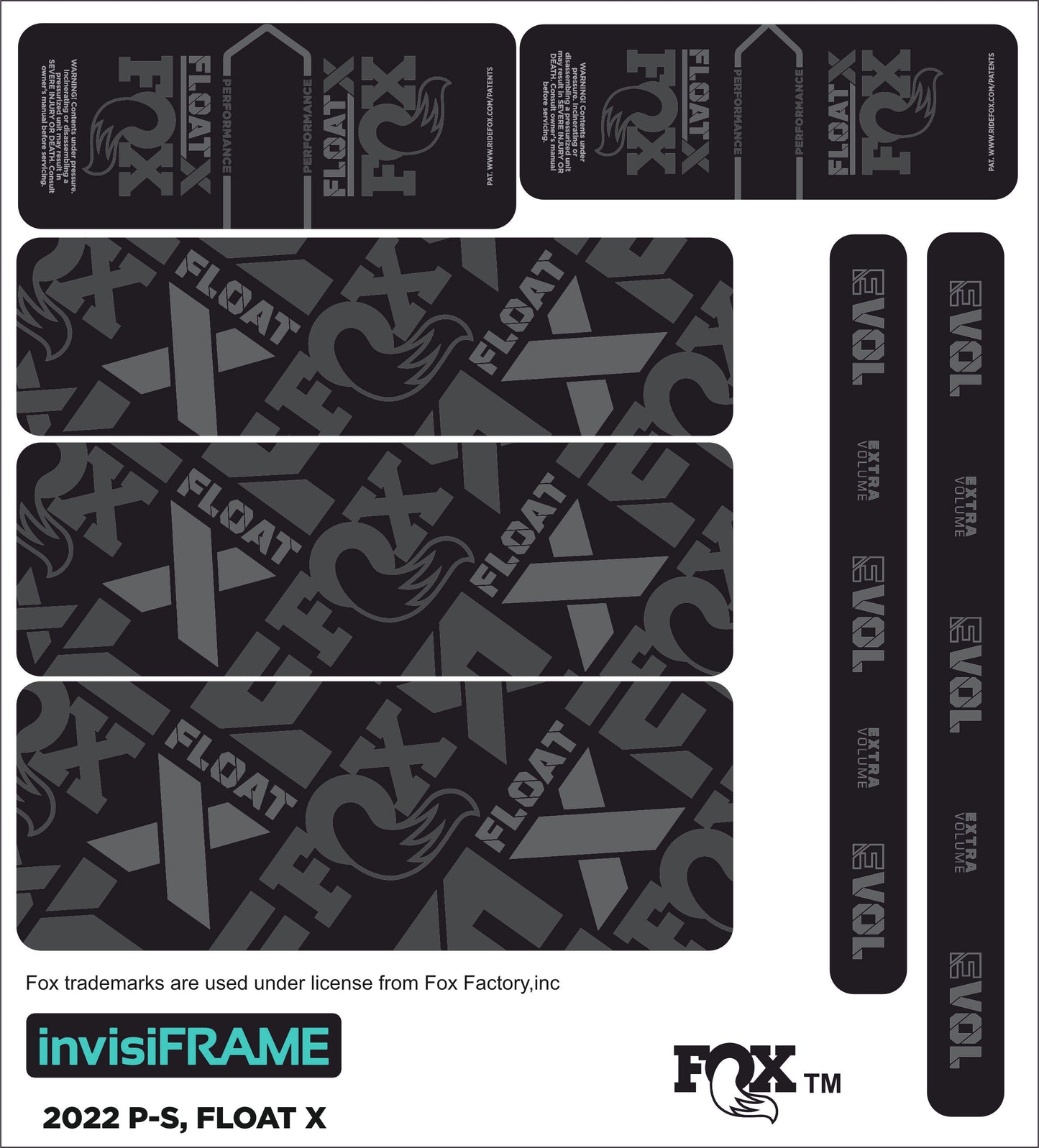 Fox Float X Performance 2022 Decals