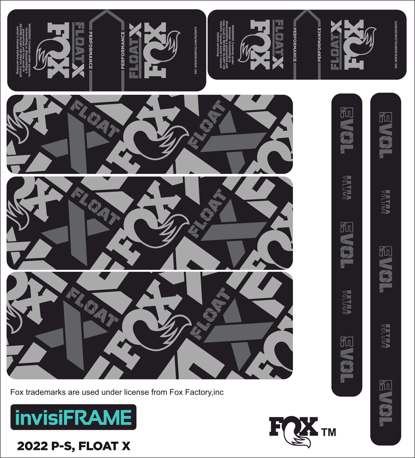 Fox Float X Performance 2022 Decals