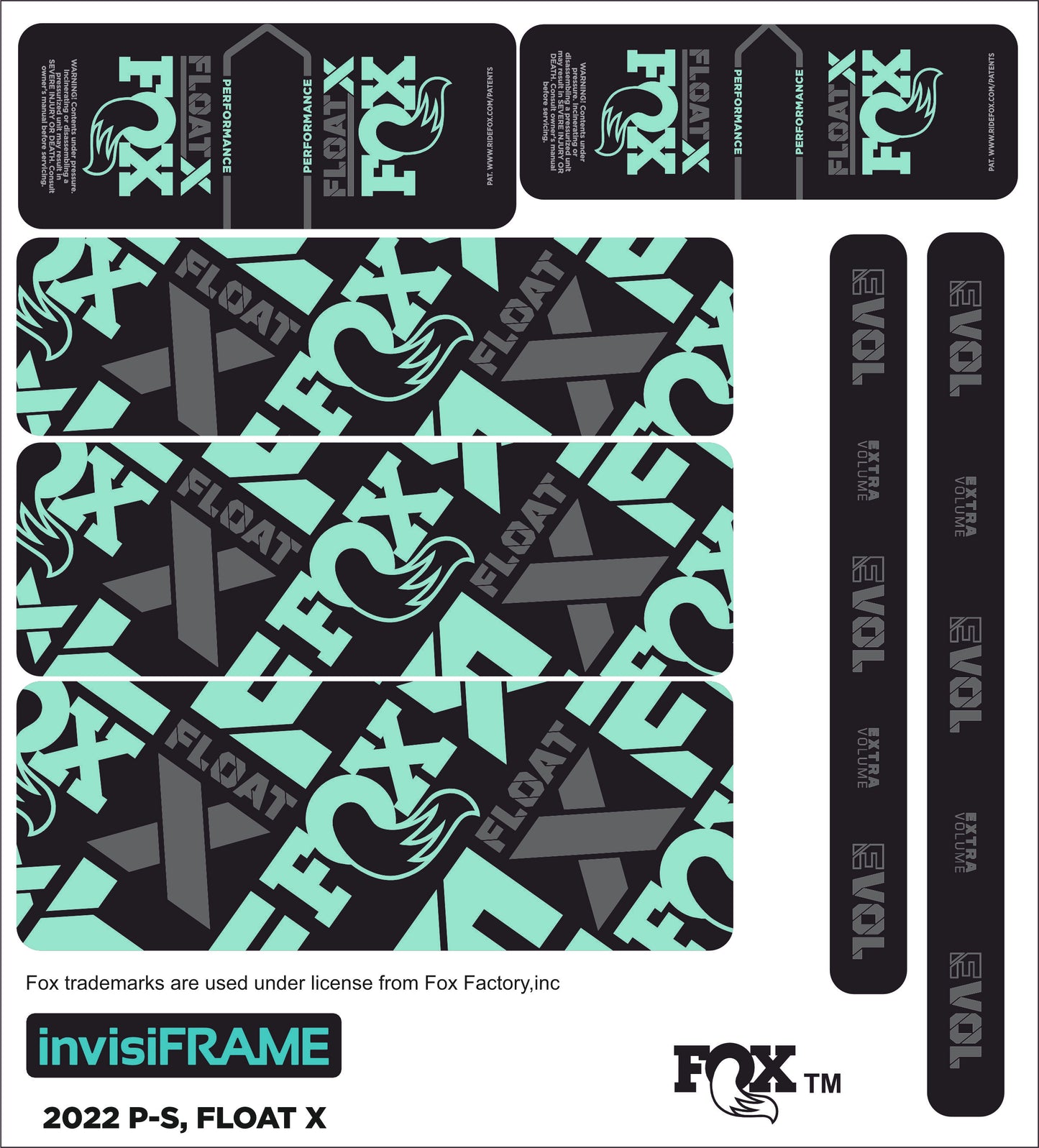 Fox Float X Performance 2022 Decals