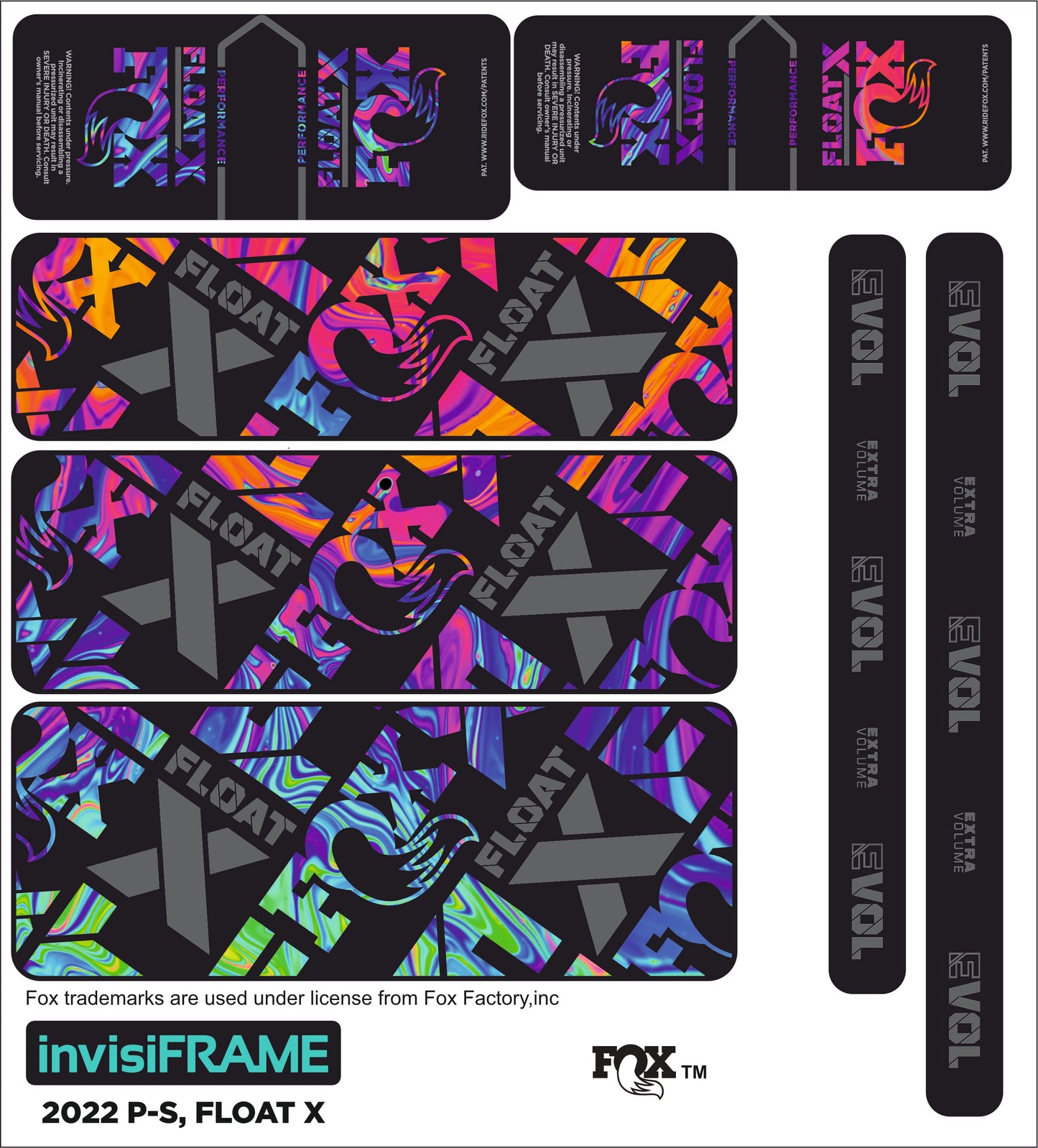 Fox Float X Performance 2022 Decals