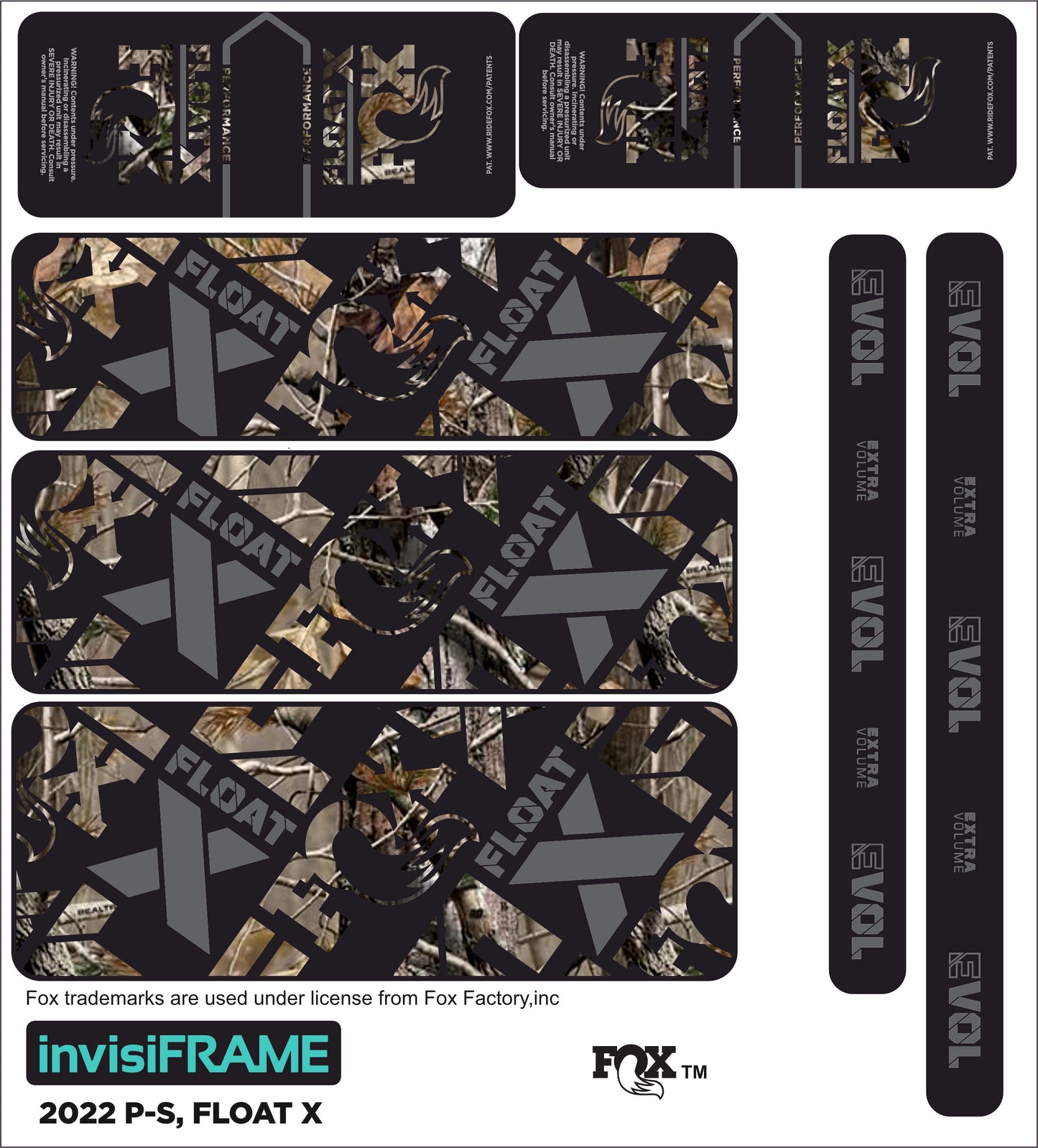 Fox Float X Performance 2022 Decals
