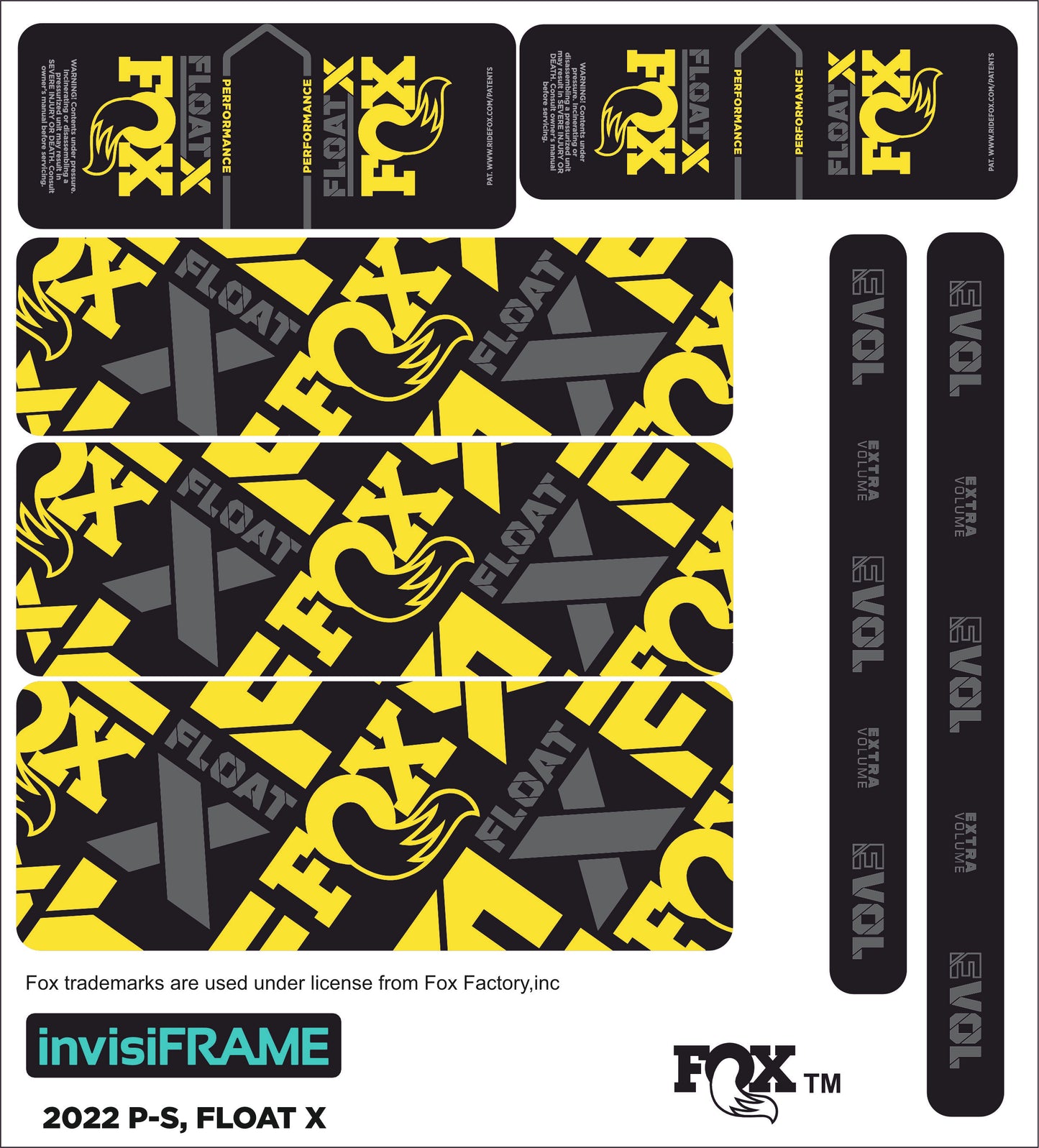 Fox Float X Performance 2022 Decals