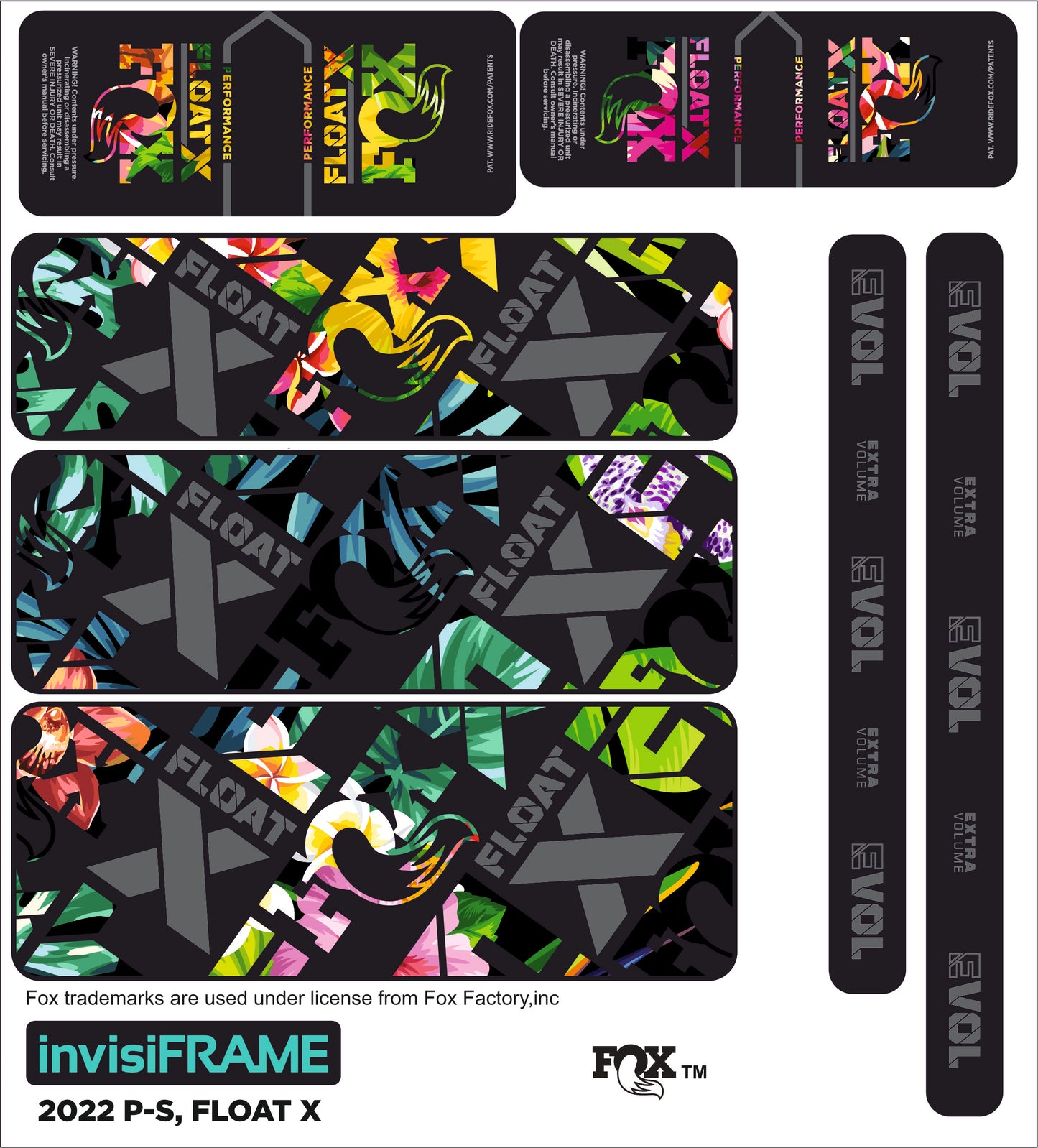 Fox Float X Performance 2022 Decals