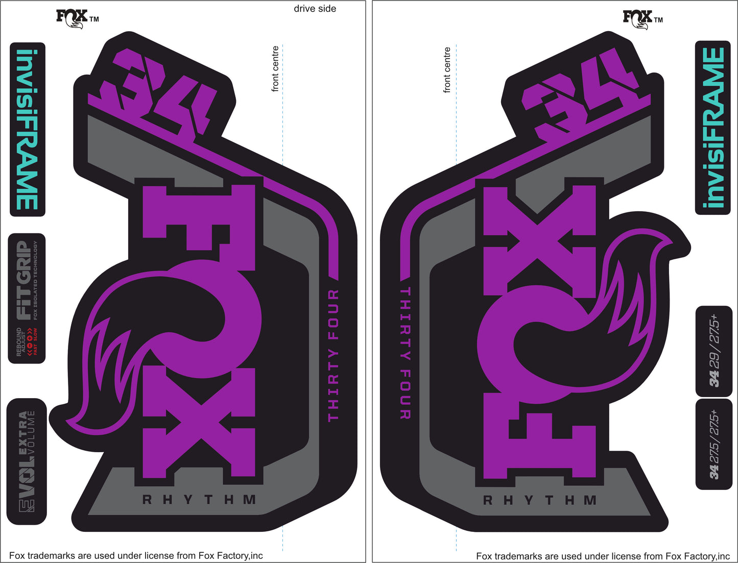 Fox 34 Rhythm 2023 Decals