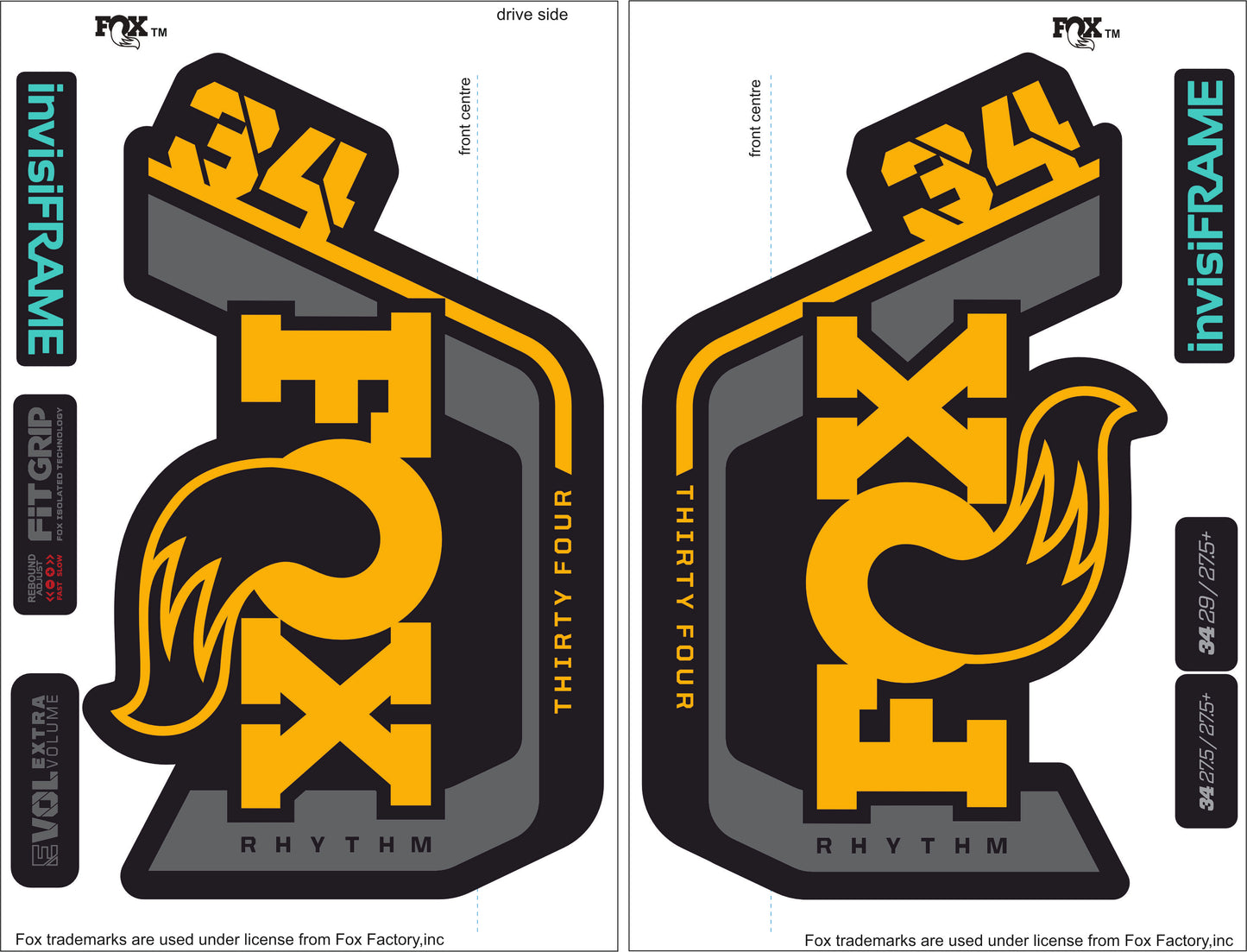 Fox 34 Rhythm 2023 Decals