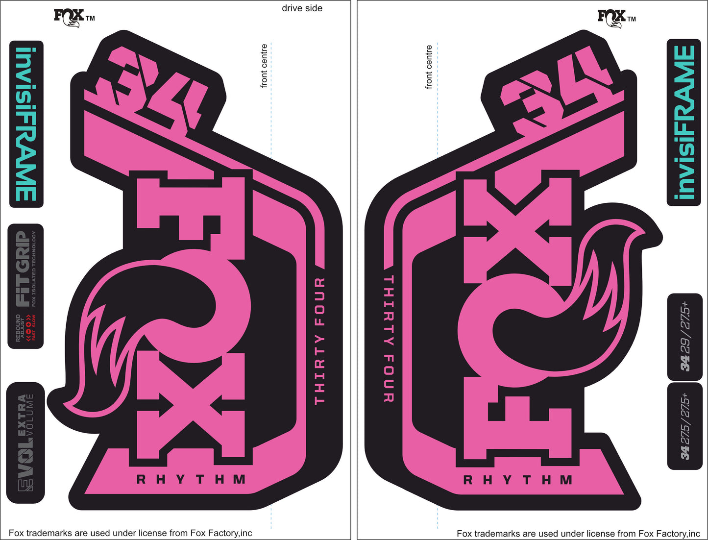 Fox 34 Rhythm 2023 Decals