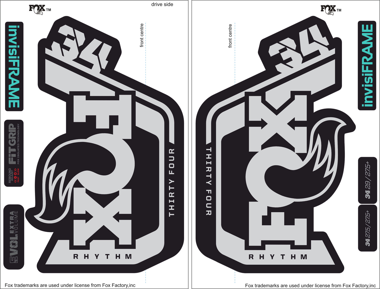 Fox 34 Rhythm 2023 Decals