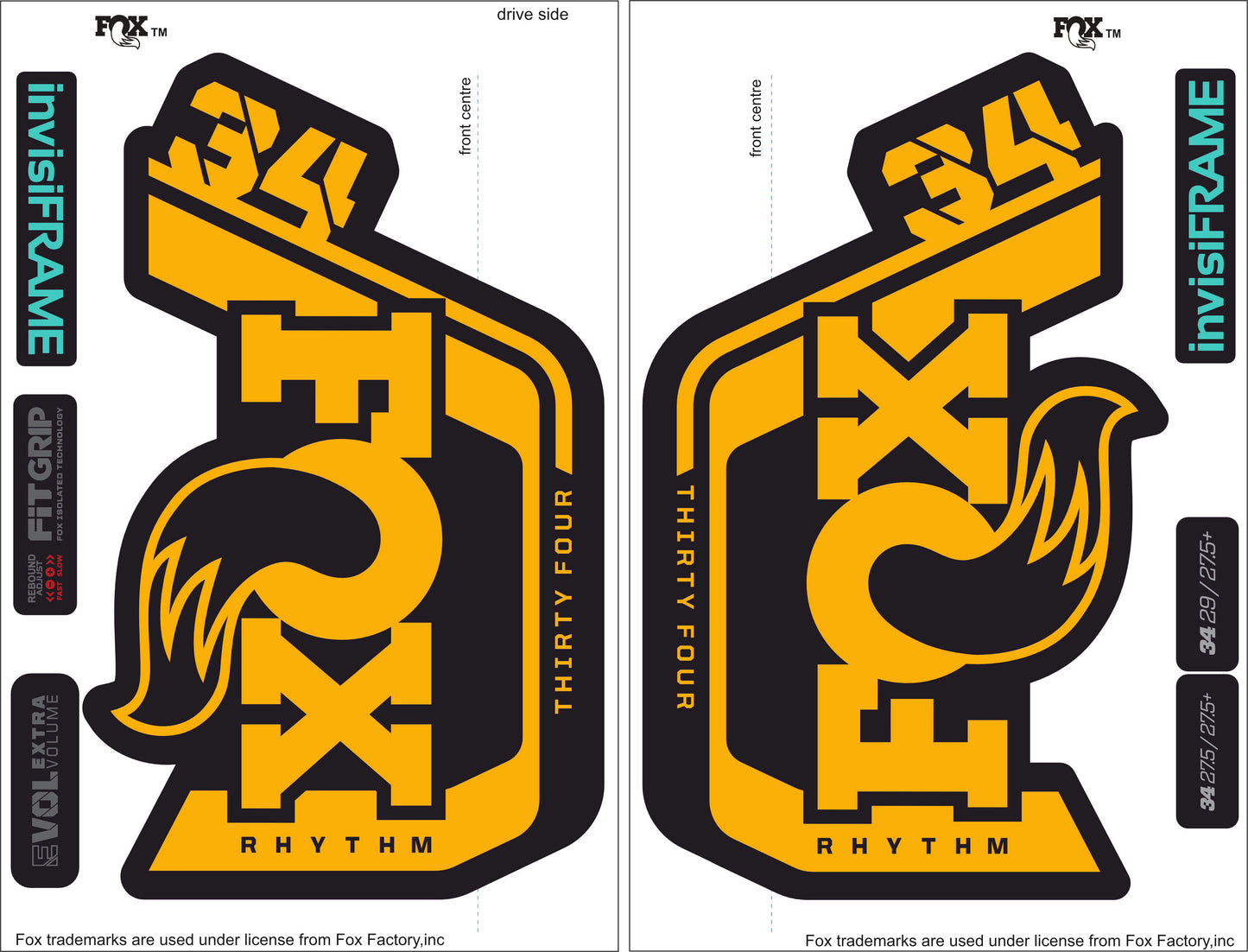 Fox 34 Rhythm 2023 Decals