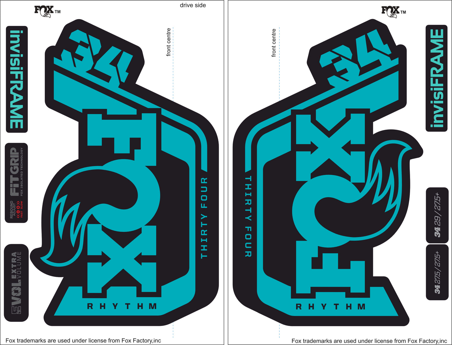 Fox 34 Rhythm 2023 Decals