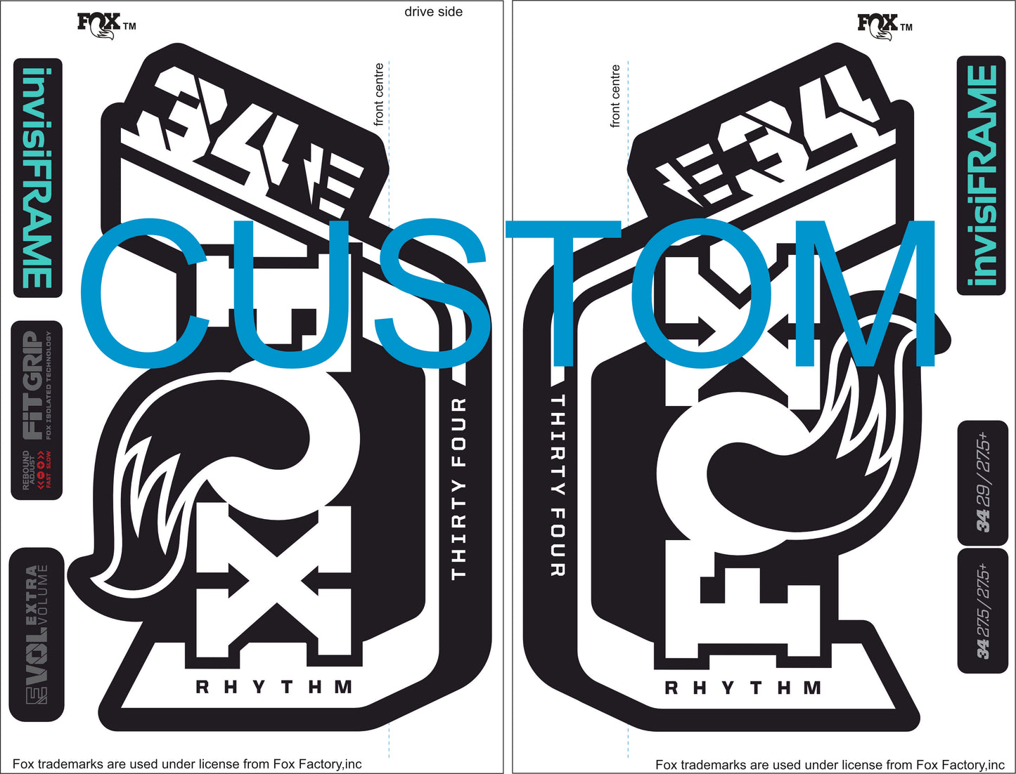 Fox 34 Rhythm E Bike 2023 Decals