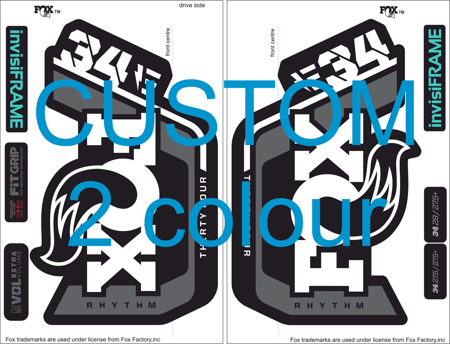 Fox 34 Rhythm E Bike 2023 Decals