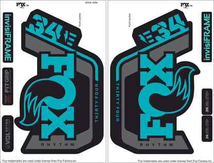 Fox 34 Rhythm E Bike 2023 Decals