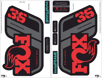 Fox 36 performance 2021 Decals