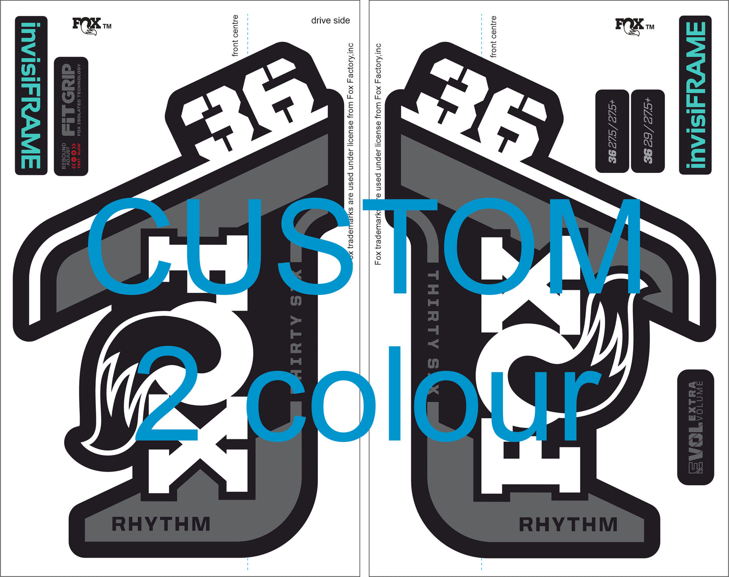 Fox 36 Rhythm 2021 decals