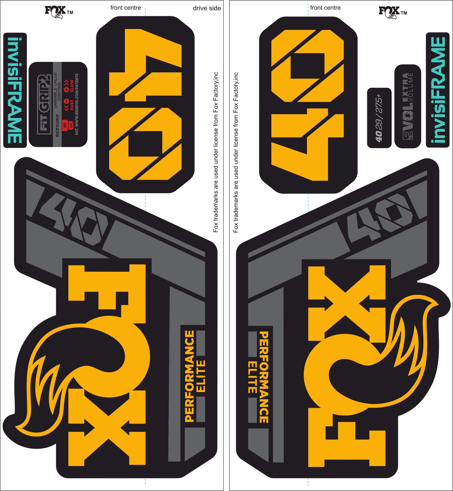 Fox 40 Performance Elite 2021 Decals