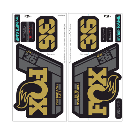 Fox 36 Performance Elite Live Valve 2022 decals