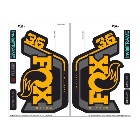 Fox 36 Rhythm 2023 Decals