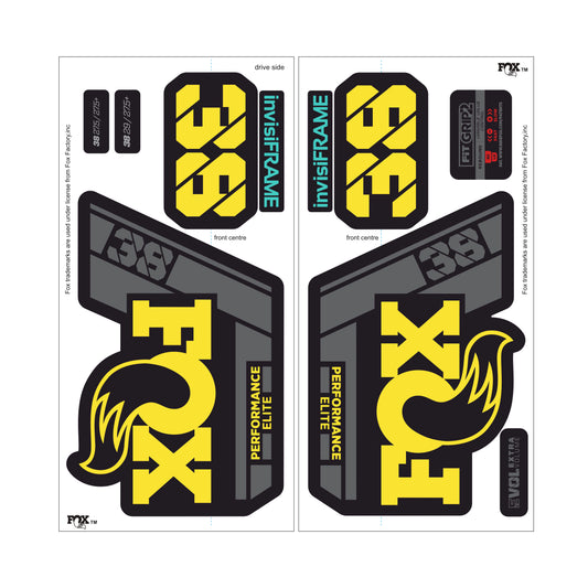Fox 38 Performance Elite 2021 Decals