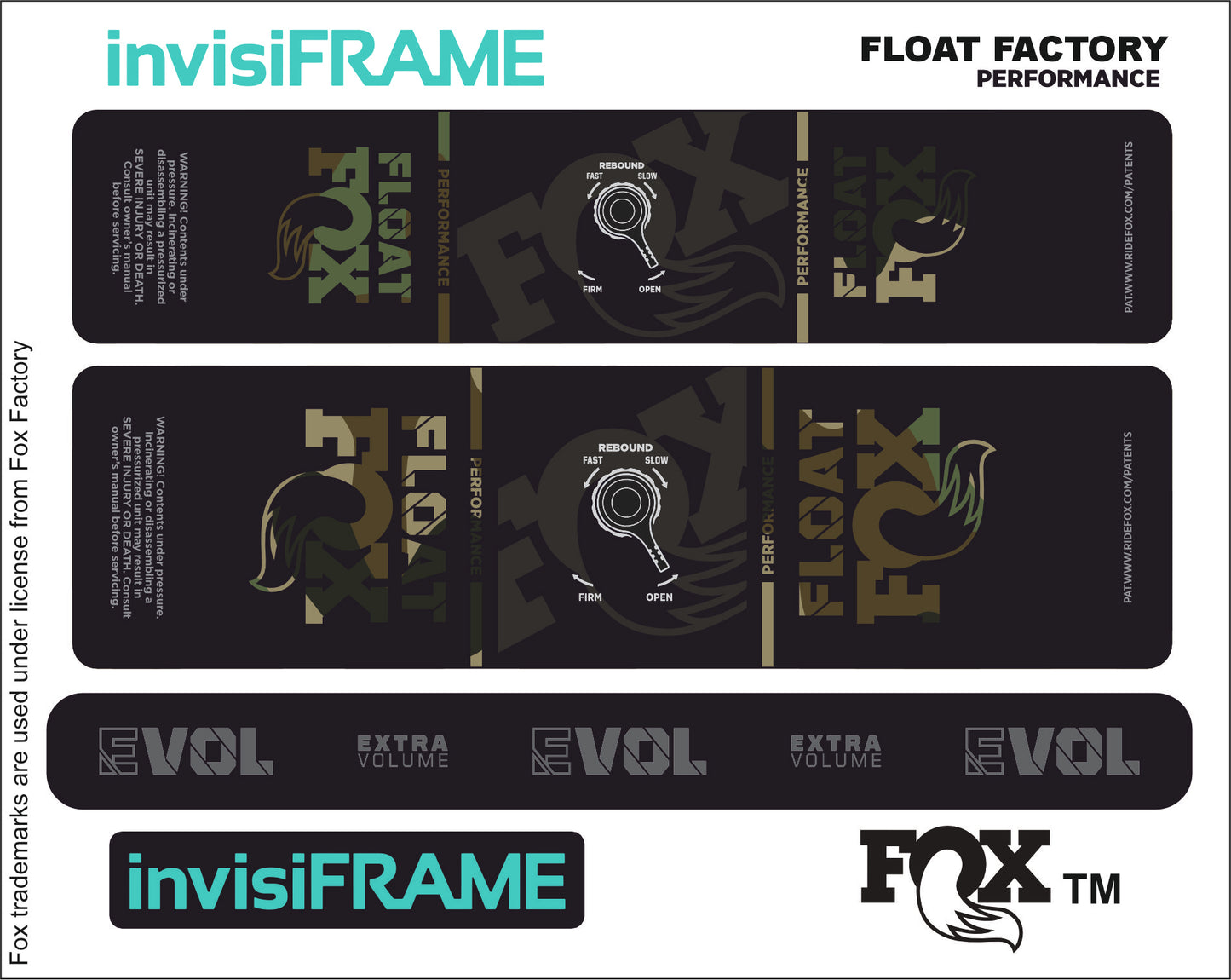 Fox Float Performance 2023 Decals