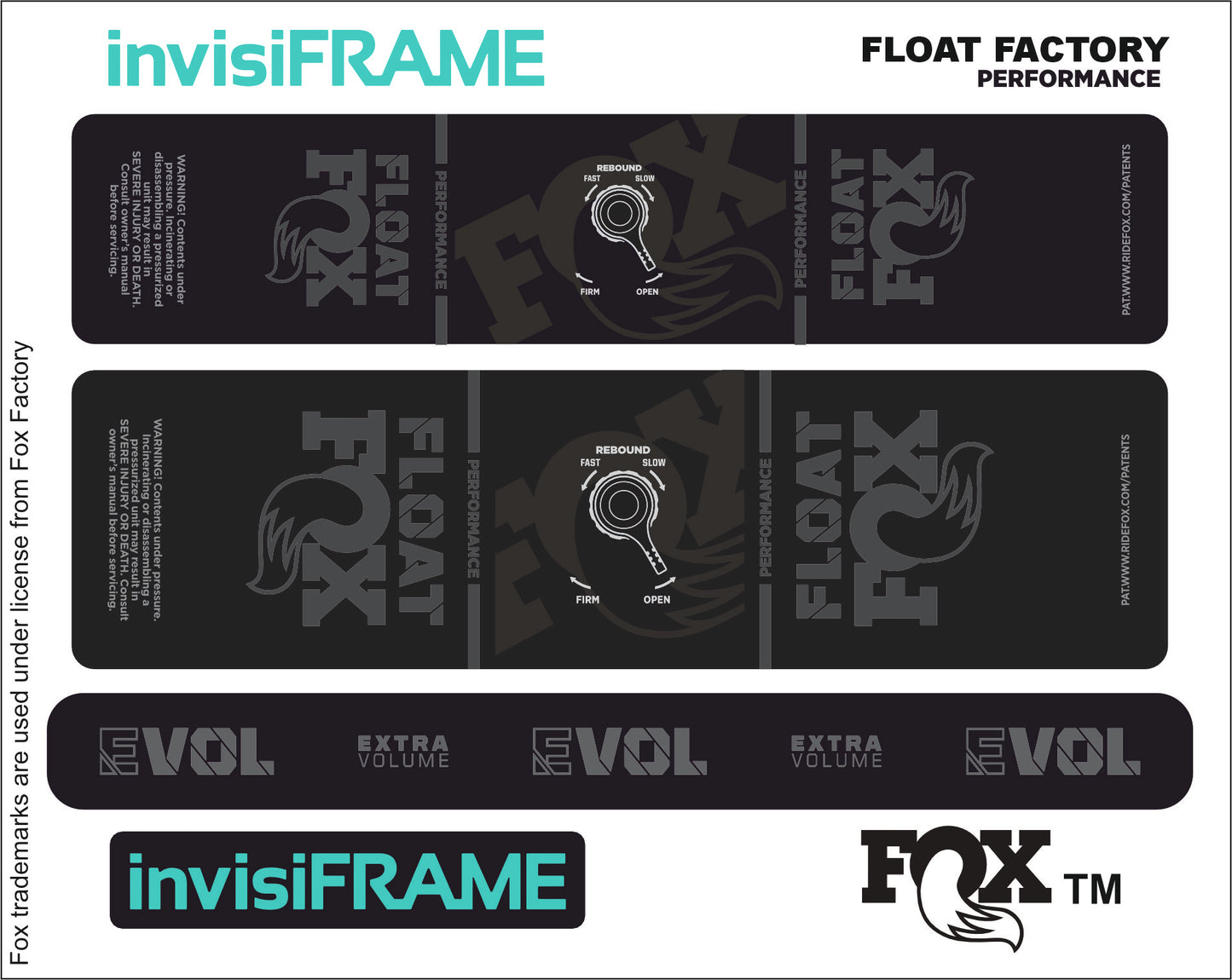 Fox Float Performance 2023 Decals