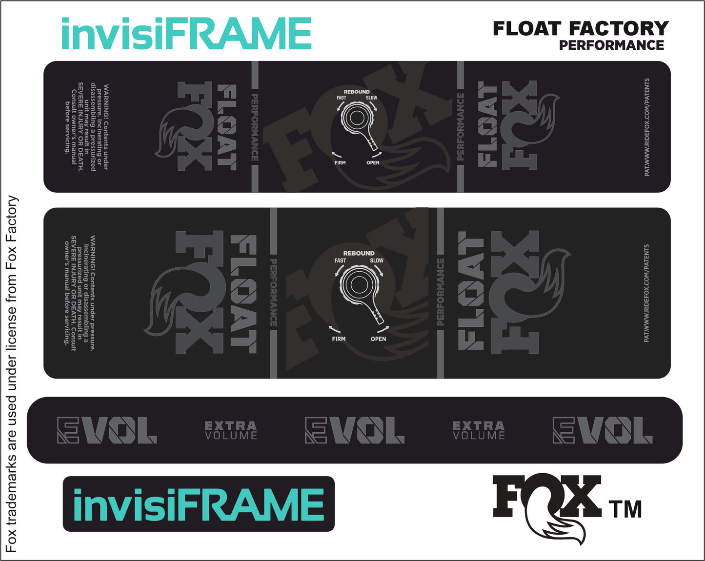Fox Float Performance 2023 Decals